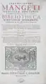 Bibliotheca scriptorum medicorum, 1731