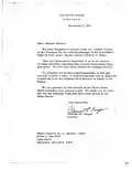 Letter from White House Curator