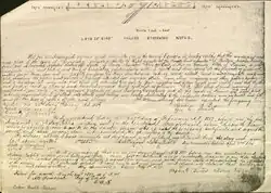 1887 deed for town of Comiskey