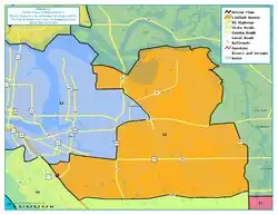 Map of the district