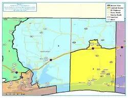 Map of the district