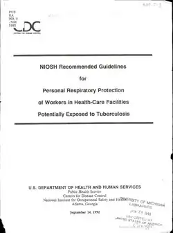 NIOSH Recommended Guidelines for Personal Respiratory Protection scan