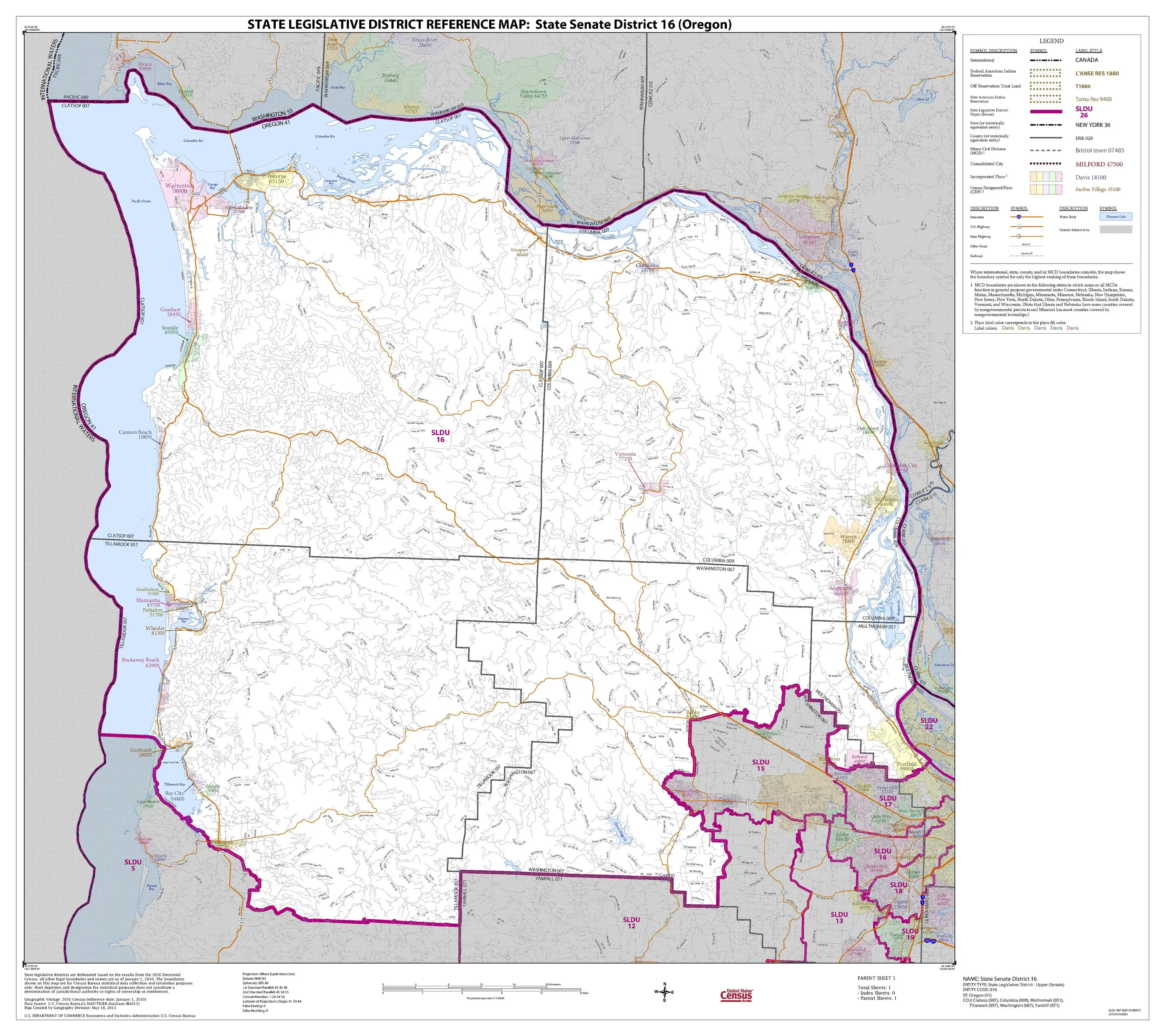 Clatsop Plains Map