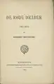 Cover of Obstfelder's De røde Dråber