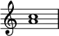 {
\override Score.TimeSignature
#'stencil = ##f
\relative c'' {
\time 4/4
\set Score.tempoHideNote = ##t \tempo 1 = 20
<a c>1
}
}