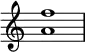 {
\override Score.TimeSignature
#'stencil = ##f
\relative c'' {
\time 4/4
\set Score.tempoHideNote = ##t \tempo 1 = 20
<a f'>1
}
}
