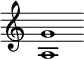 \new Staff \with { \consists Horizontal_bracket_engraver \remove "Time_signature_engraver" \remove "Bar_engraver" }
\relative c' {
<a g'>1
}