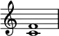 {
\override Score.TimeSignature
#'stencil = ##f
\relative c' {
\time 4/4
\set Score.tempoHideNote = ##t \tempo 1 = 20
<c f>1
}
}
