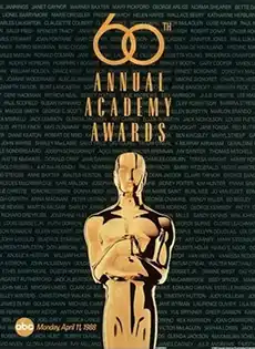 Official poster promoting the 60th Academy Awards in 1988