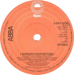 This is the UK label for "I Wonder (Departure)", which served as the B-side to "The Name of the Game".