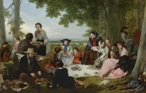 A Picnic by Henry Nelson O'Neil
