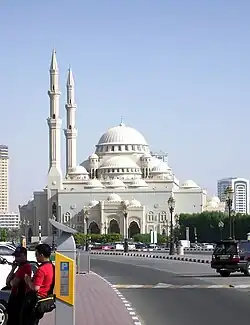 El Noor Mosque as seen from Corniche Street