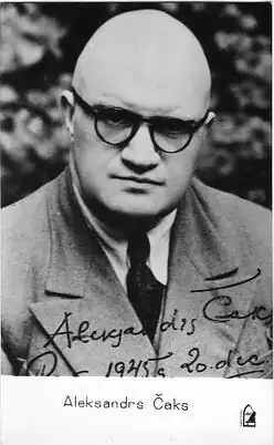 Aleksandrs Čaks in 1945