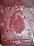 Argentine Foreigner's Identity card, 2009 model. When Argentines still had the Blue booklet or "Libreta celeste" document.