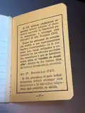 Message on the final page on the older burgundy Argentine Foreigner's Identity Card.