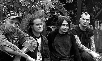 Left to right: Hank Williams III, Collin Yeo, Mike Williams, Phil Anselmo
