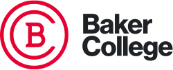 A red "B" inside a red "C" inside a red circle