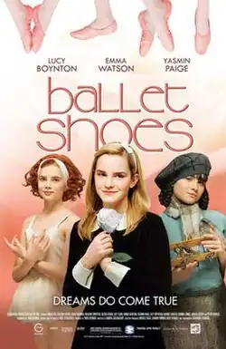 Promotional poster for the movie featuring Lucy Boynton, Emma Watson and Yasmin Paige (from left to right).