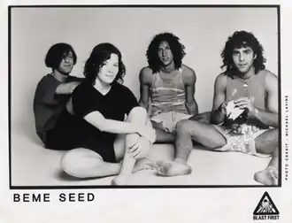 A publicity photo of Beme Seed circa 1989.