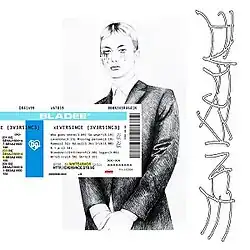 A Xanax prescription label is placed on top of a pencil drawing of a person. On the right, it reads: "Eversince" in highly stylized lettering