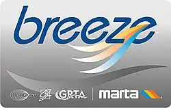 A second-generation Breeze card