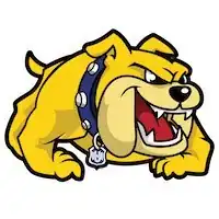 Mascot of the NU Bulldogs