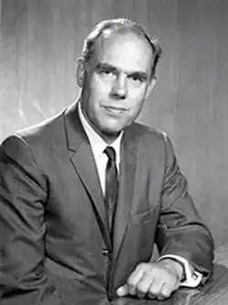 Black and white photograph of Burton J. Moyer