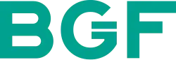 Logo of Business Growth Fund (BGF), featuring the initials “BGF” in green lettering on a white background.