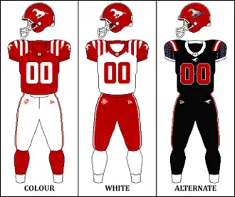 Calgary Stampeders uniforms