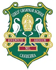 Canberra Girls Grammar School crest. Source: www.cggs.act.edu.au (CGGS website)