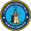 Official seal of Cabarrus County, North Carolina