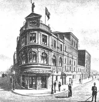 Exterior of ornate Victorian/Edwardian theatre