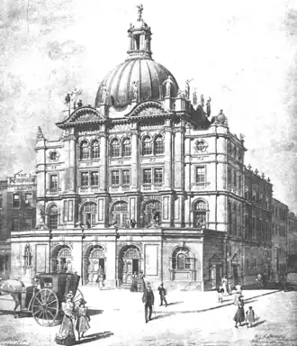 Exterior of ornate Victorian/Edwardian theatre