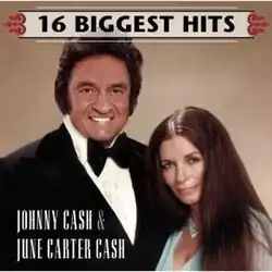 head and shoulders portrait of Johnny Cash and June Carter Cash in formal wear