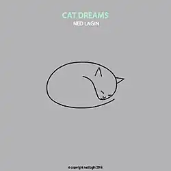 Abstract drawing suggestive of a cat sleeping