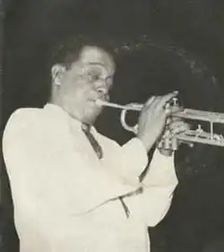 Chic Chocolate playing the trumpet