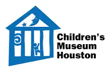 Blue playhouse with a child, sun, moon, and spiral
