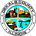 Official seal of DeKalb County, Illinois
