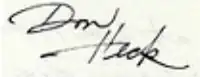 Signature of Don Heck