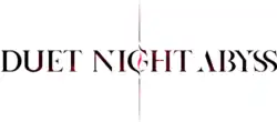 Duet Night Abyss logo, with "G" punctured by a thin line with thick tlide in the center
