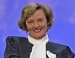 Elizabeth Ward smiling during her appearance on the television programme This Is Your Life