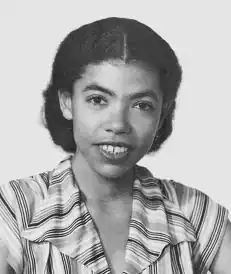 Black and white photo portrait of Elsa Goveia