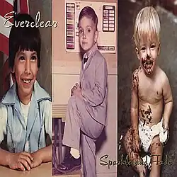 Photographs of the band members at a young age