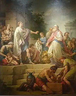 Fabricius, Accompanied by His Family, Refuses the Gifts of Pyrrhus by Louis-Jean-François Lagrenée