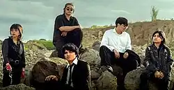 Fitterkarma in 2025 (from left to right: Addy Pantig, Sanders Bayas (top), Joao de Leon (bottom), Calvin Borja, Sophia Miranda)