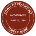 Official seal of Frankfort, Maine