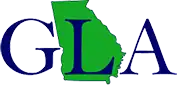 GLA with the L inside the state of Georgia