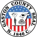 Official seal of Gaston County, North Carolina