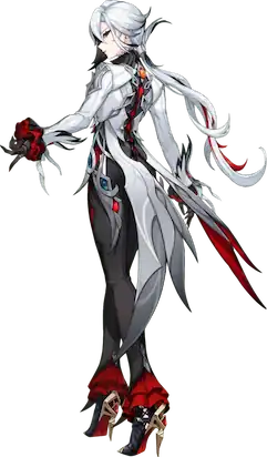 Promotional artwork for Arlecchino in Genshin Impact