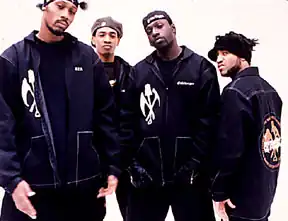 The group dressed in black